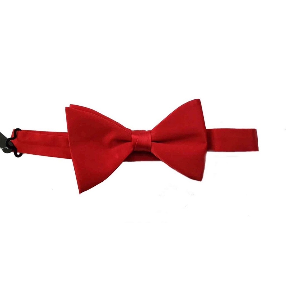 Zara Red Silk Bow Tie